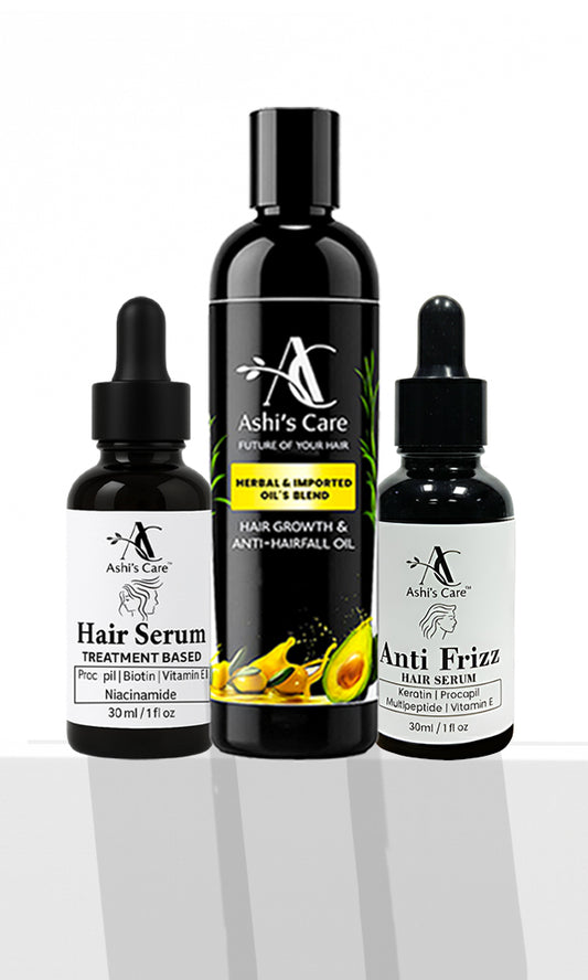 Hair oil+ Treatment Base Hair Serum + Antifrizz