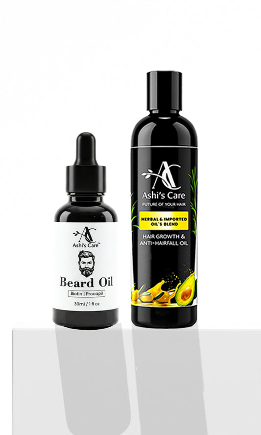 Hair oil + Beard oil